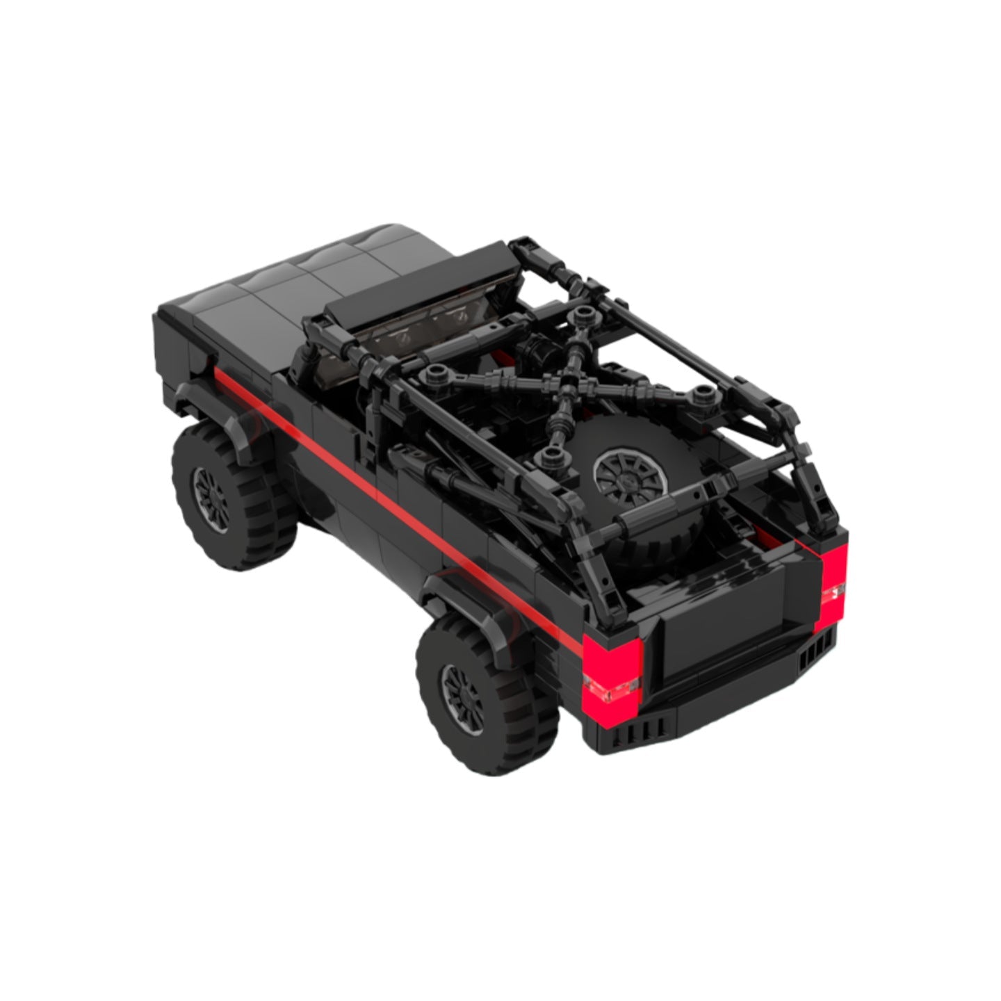 1979 STEV Retro 4x4 Off-Road Vehicle Building Kit | LEGO-Compatible MOC - 2