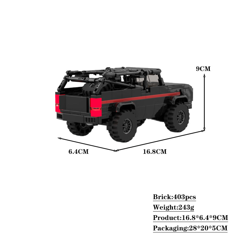 1979 STEV Retro 4x4 Off-Road Vehicle Building Kit | LEGO-Compatible MOC - 4