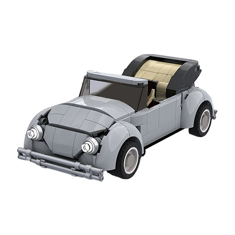 1979 Vintage Cabriolet Building Kit | 8-wide LEGO-Compatible MOC - 4