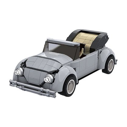 1979 Vintage Cabriolet MOC Building Kit | 8-wide Classic Open Top Sports Car - 4