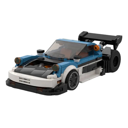 1980 8-Wide Turbo Hill Climb Racer MOC Building Kit - 1