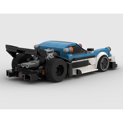 1980 8-Wide Turbo Hill Climb Racer MOC Building Kit - 4