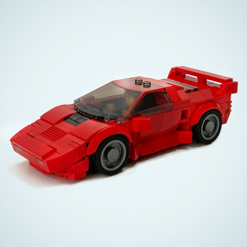 1980s Futuristic Supercar Building Kit | LEGO-Compatible MOC - 2