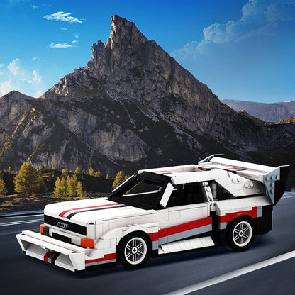 1980s Retro Rally Racecar E2 Evolution Hillclimb MOC Building Kit | Hillclimb Sports Car - 2