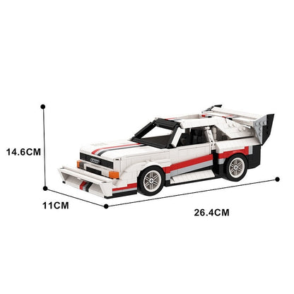 1980s Retro Rally Racecar E2 Evolution Hillclimb MOC Building Kit | Hillclimb Sports Car - 3