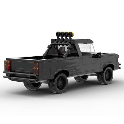 1985 Retro 4x4 Pickup Truck Building Kit | LEGO-Compatible MOC - 2