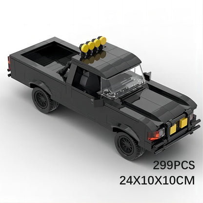 1985 Retro 4x4 Pickup Truck Building Kit | LEGO-Compatible MOC - 5