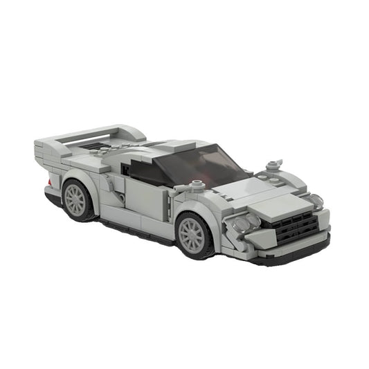1990s GT1 Endurance Race Car Building Kit | 8-Wide LEGO-Compatible MOC - 2