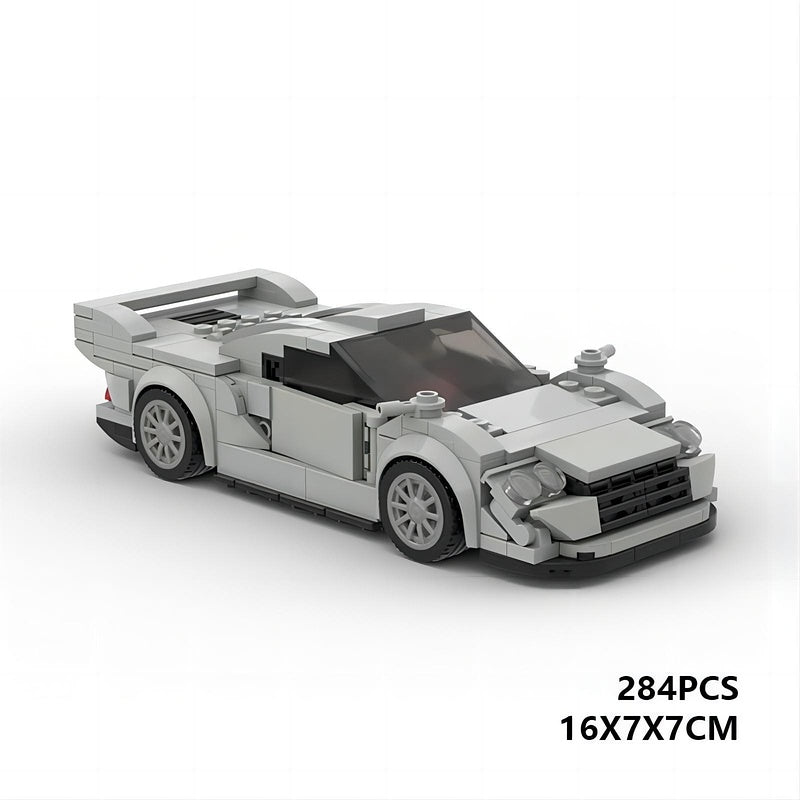 1990s GT1 Endurance Race Car Building Kit | 8-Wide LEGO-Compatible MOC - 3