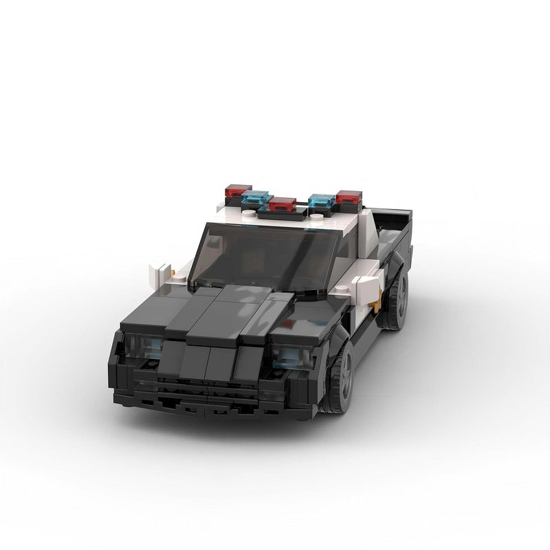 1992 Classic Muscle Police Car Building Kit | 8-Wide | Compatible MOC - 4