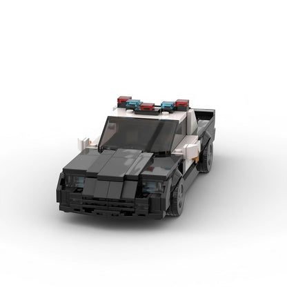 1992 Classic Muscle Police Car Building Kit | 8-Wide | LEGO-Compatible MOC - 4