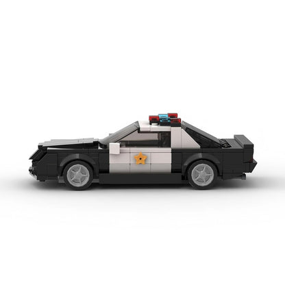 1992 Classic Muscle Police Car Building Kit | 8-Wide | LEGO-Compatible MOC - 5