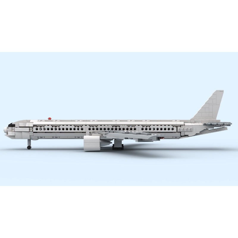 1:144 Long-Range Twinjet 777-300ER Airliner MOC Building Kit - 4