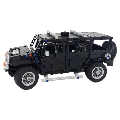 1:18 Black H2 Off-Road SUV MOC Building Kit - 2