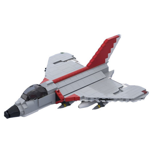 1:34 F4D Delta-Wing Carrier Fighter Jet MOC Building Kit - 1