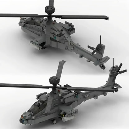 1:35 AH-64 Attack Helicopter MOC Building Kit - 4