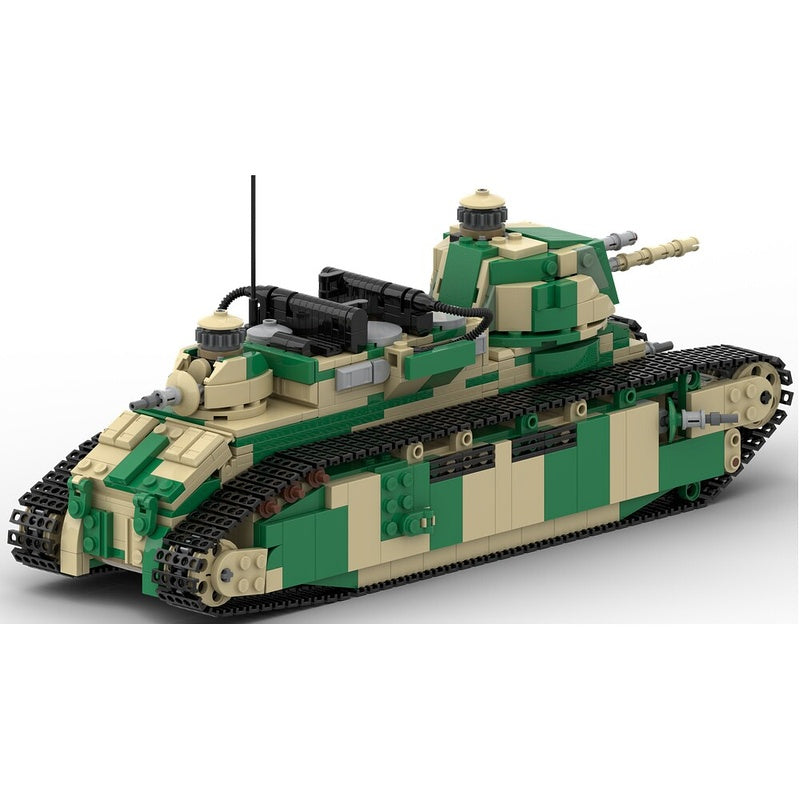 1:35 Char 2C French Heavy Tank MOC Building Kit - 1