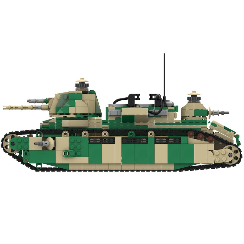 1:35 Char 2C French Heavy Tank MOC Building Kit - 3