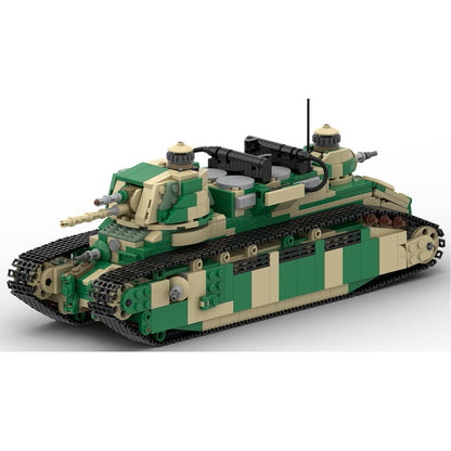 1:35 Char 2C French Heavy Tank MOC Building Kit - 4