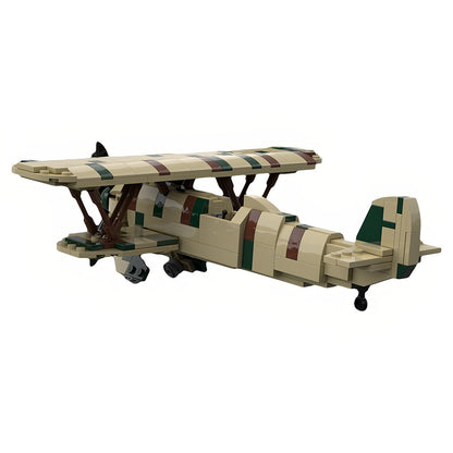 1:35 CR.42 WWII Italian Biplane Fighter MOC Building Kit - 3