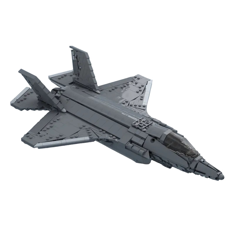 1:35 F-35B Stealth Fighter Jet MOC Building Kit - 1