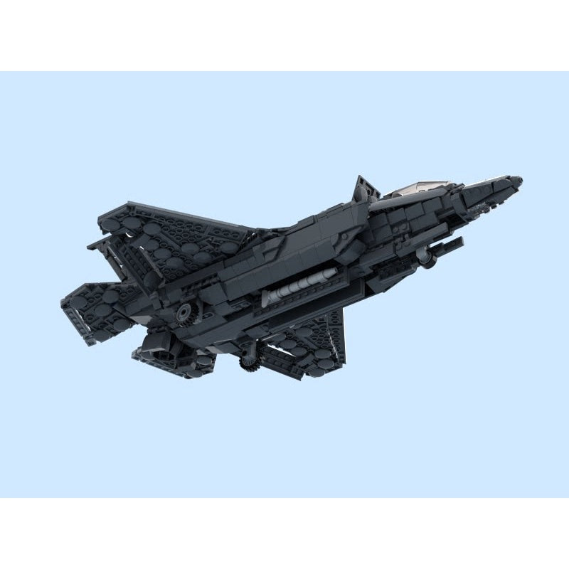 1:35 F-35B Stealth Fighter Jet MOC Building Kit - 2