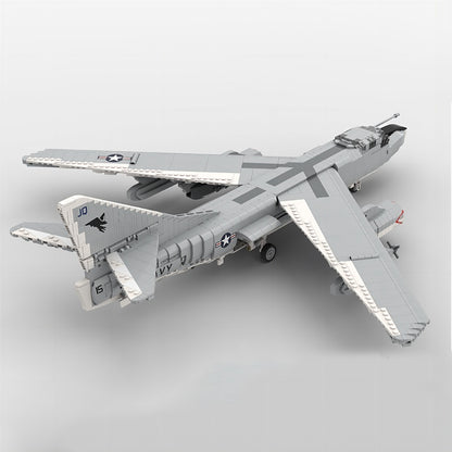 1:35 Scale EA-3B Skywarrior Reconnaissance Aircraft MOC Building Kit - 3