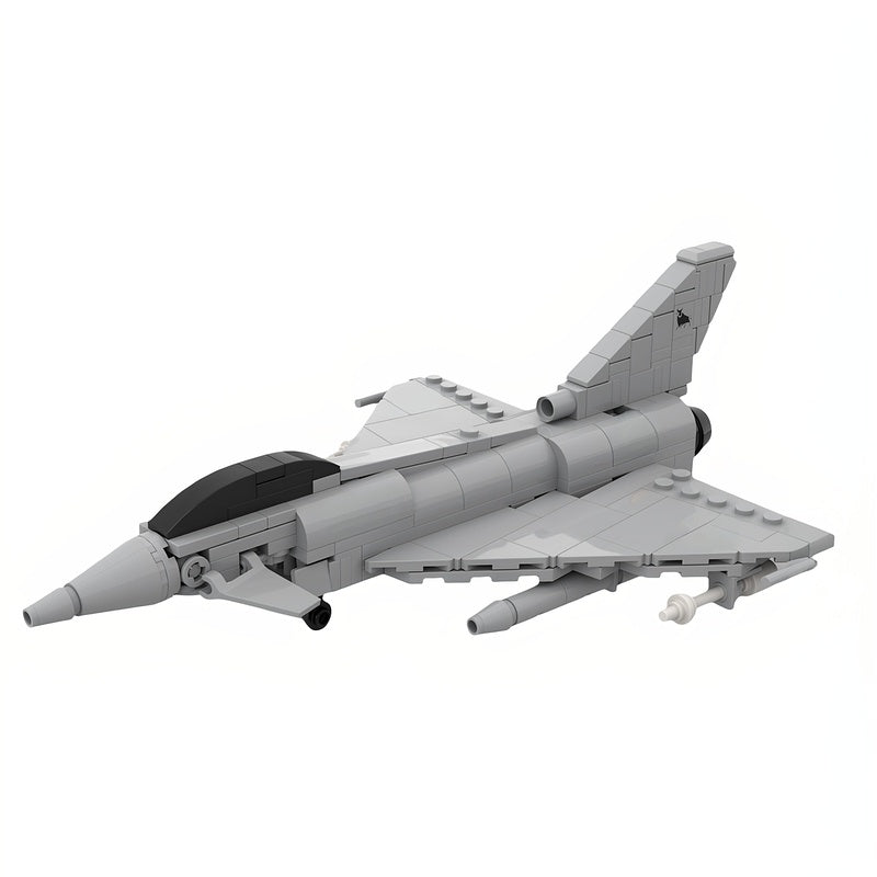 1:72 Delta-Wing Multirole Typhoon Fighter Jet MOC Building Kit - 1