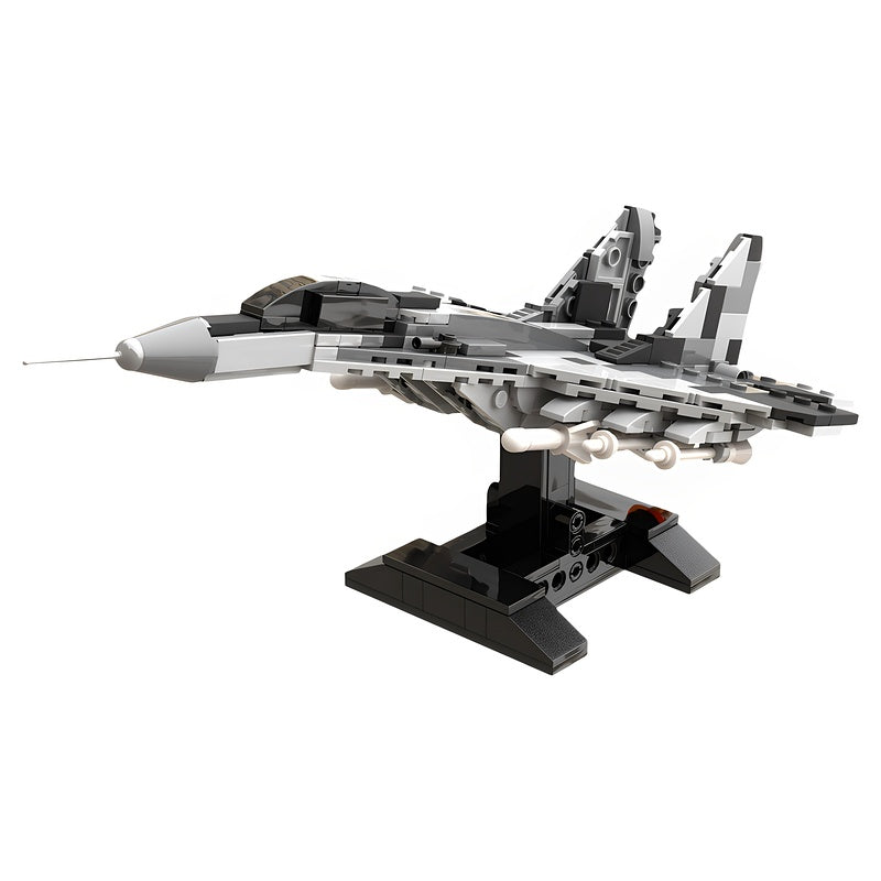 1:72 Twin-Engine Mig-29AS Fighter Jet MOC Building Kit - 1