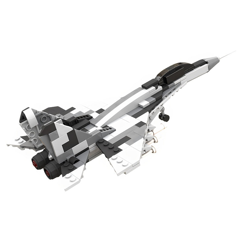 1:72 Twin-Engine Mig-29AS Fighter Jet MOC Building Kit - 3