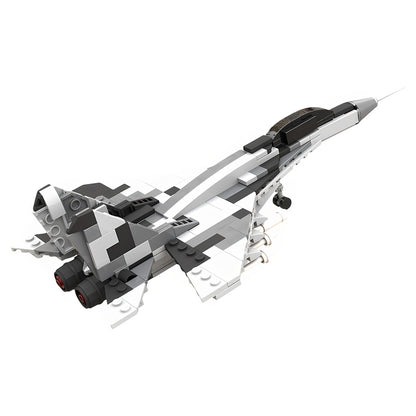 1:72 Twin-Engine Mig-29AS Fighter Jet MOC Building Kit - 3