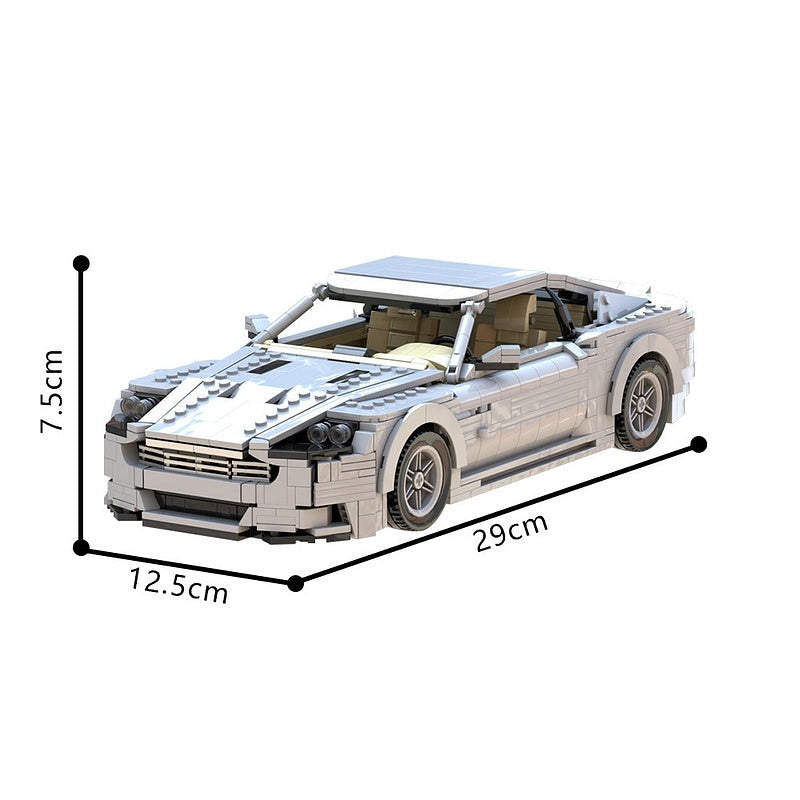 2000s British V12 Grand Tourer MOC Building Kit | Luxury Vehicle Model - 4