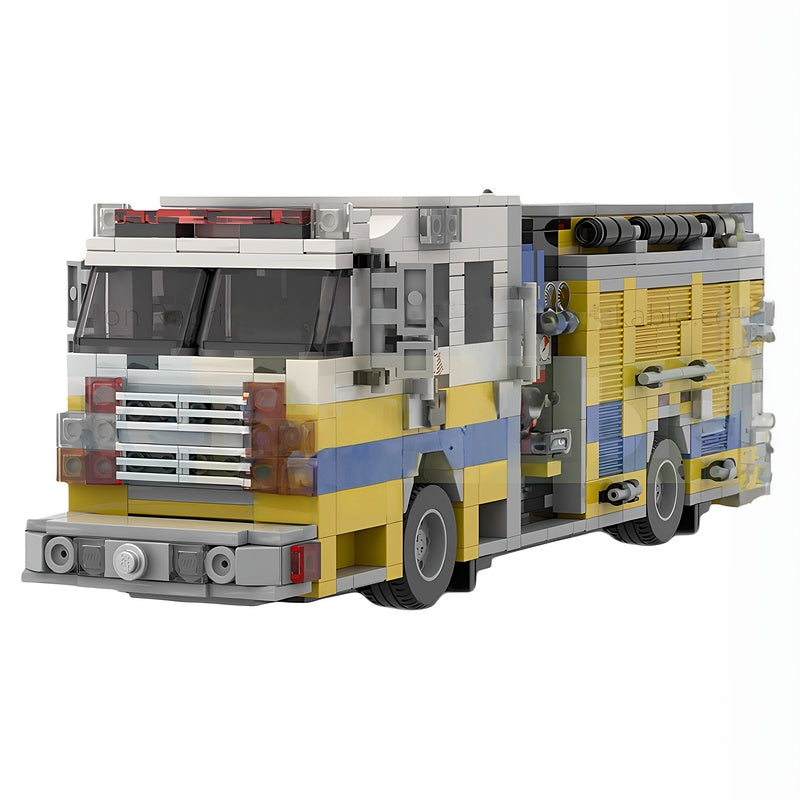 2015 Municipal Pumper Fire Engine MOC Building Kit - 1