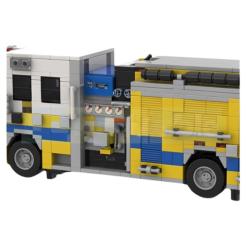 2015 Municipal Pumper Fire Engine MOC Building Kit - 4