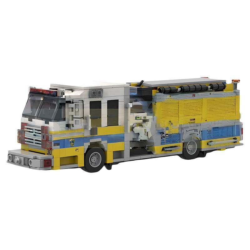 2015 Municipal Pumper Fire Engine MOC Building Kit - 5