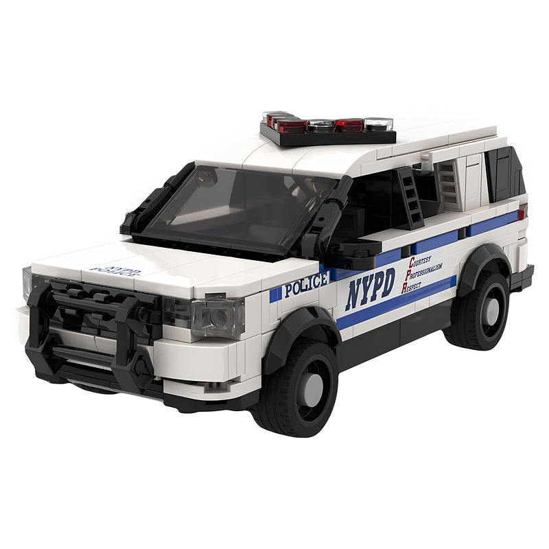 2016-Style Police Interceptor SUV Utility MOC Building Kit - 1