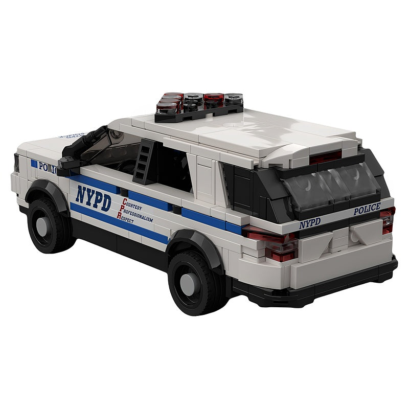 2016-Style Police Interceptor SUV Utility MOC Building Kit - 2
