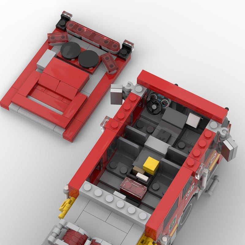 2018 Predator Severe Fire Engine MOC Building Kit - 2