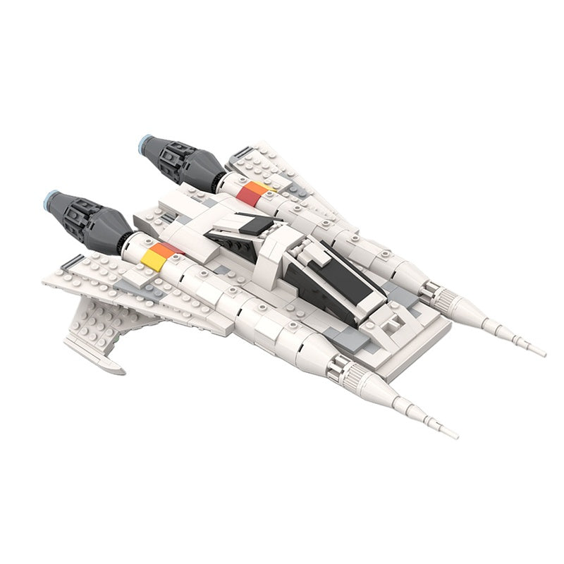 25th Century Retro Starfighter Ship Building Kit | LEGO-Compatible MOC - 2