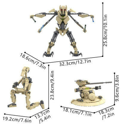 3-in-1 Transforming War Machine MOC Building Kit | Sci-Fi Robot & Tank - 2