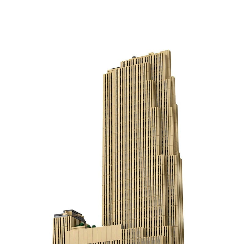 30 Rockefeller Plaza Skyscraper Building Kit | 1:800 LEGO-Compatible MOC - 1