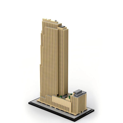 30 Rockefeller Plaza Skyscraper Building Kit | 1:800 LEGO-Compatible MOC - 2