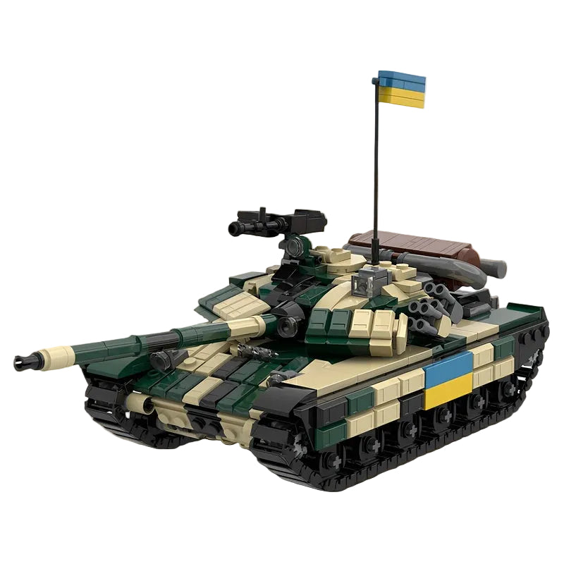 T-64BV Ukrainian Main Battle Tank 1/35 MOC Building Kit - 1