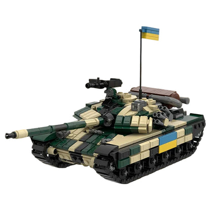T-64BV Ukrainian Main Battle Tank 1/35 MOC Building Kit - 1