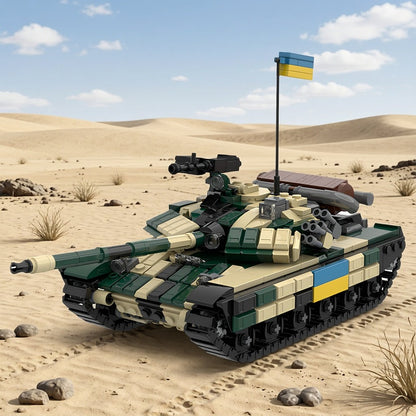 T-64BV Ukrainian Main Battle Tank 1/35 MOC Building Kit - 5