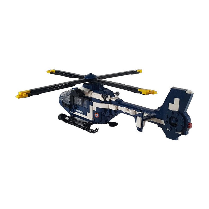 EC135 Gendarmerie Patrol Helicopter MOC Building Kit | 1/35 Scale - 2