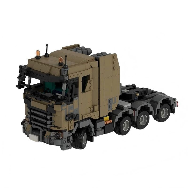 8x6/4 650S Heavy-Duty Military Tractor MOC Building Kit - 1