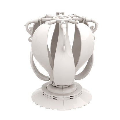 4 In 1 White Vase MOC Building Kit | Decorative Flower Display Model - 4