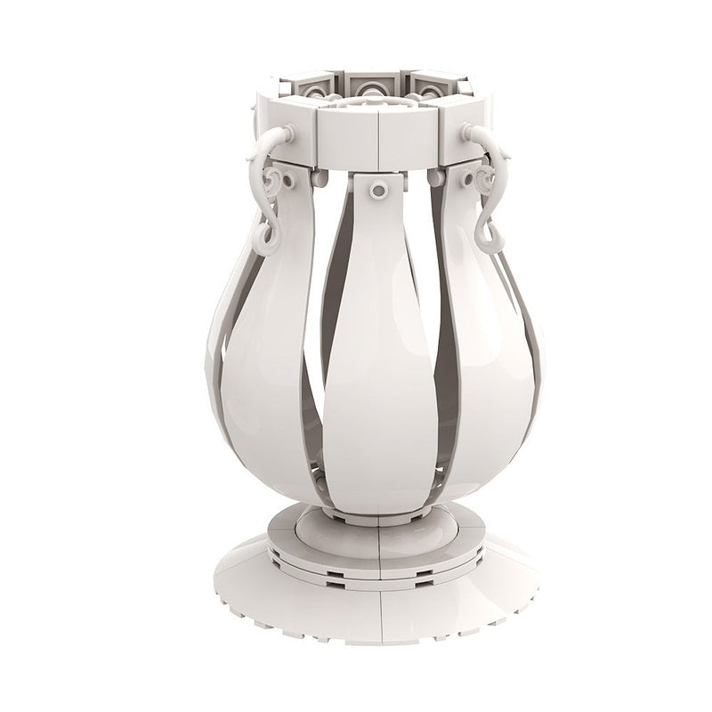 4 In 1 White Vase MOC Building Kit | Decorative Flower Display Model - 5