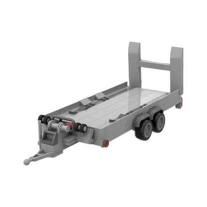 4x4 Off-Road Pickup Truck with Vehicle Trailer Building Kit | Compatible MOC - 3